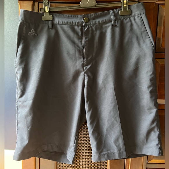 Adidas Mens Climalite Navy Shorts - Picture 1 of 5